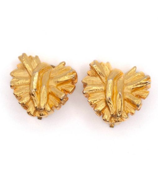 Christian Lacroix Heart Earrings Clip-on