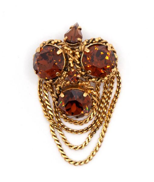 Christian Dior Amber Brooch 1964