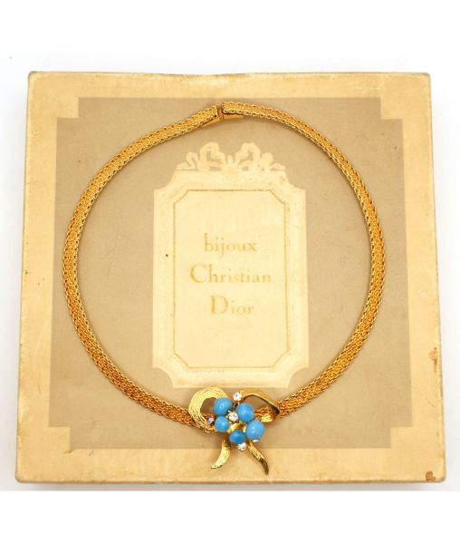 Vintage Dior Bow Choker Necklace 1966