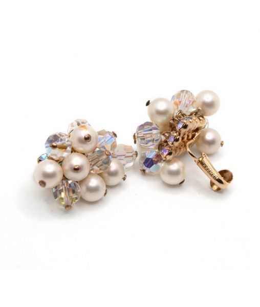 Vintage Kramer Cha-Cha Beaded Earrings