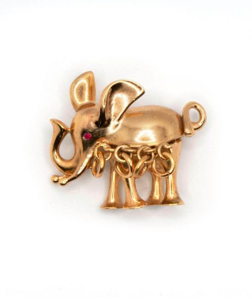 1967 Christian Dior Elephant Brooch