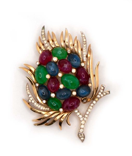 Trifari Jewels of India Brooch