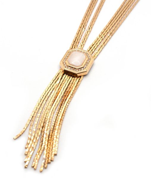 Vintage Christian Dior Golden Tassel Necklace